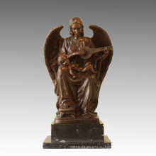 Статуя мифологии Богиня Угол Бронзовая скульптура TPE-916